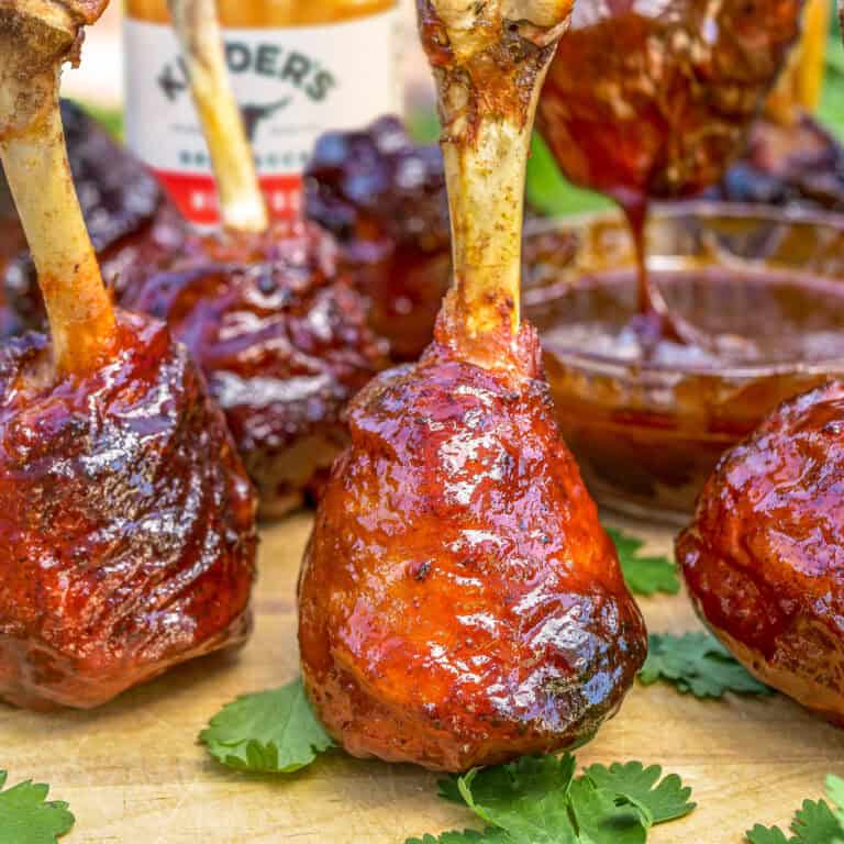 Bacon Wrapped Lollipop Chicken Drumsticks