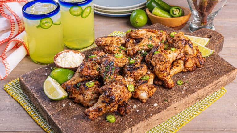 Spanglish Seasoned Grilled Chicken Wings
