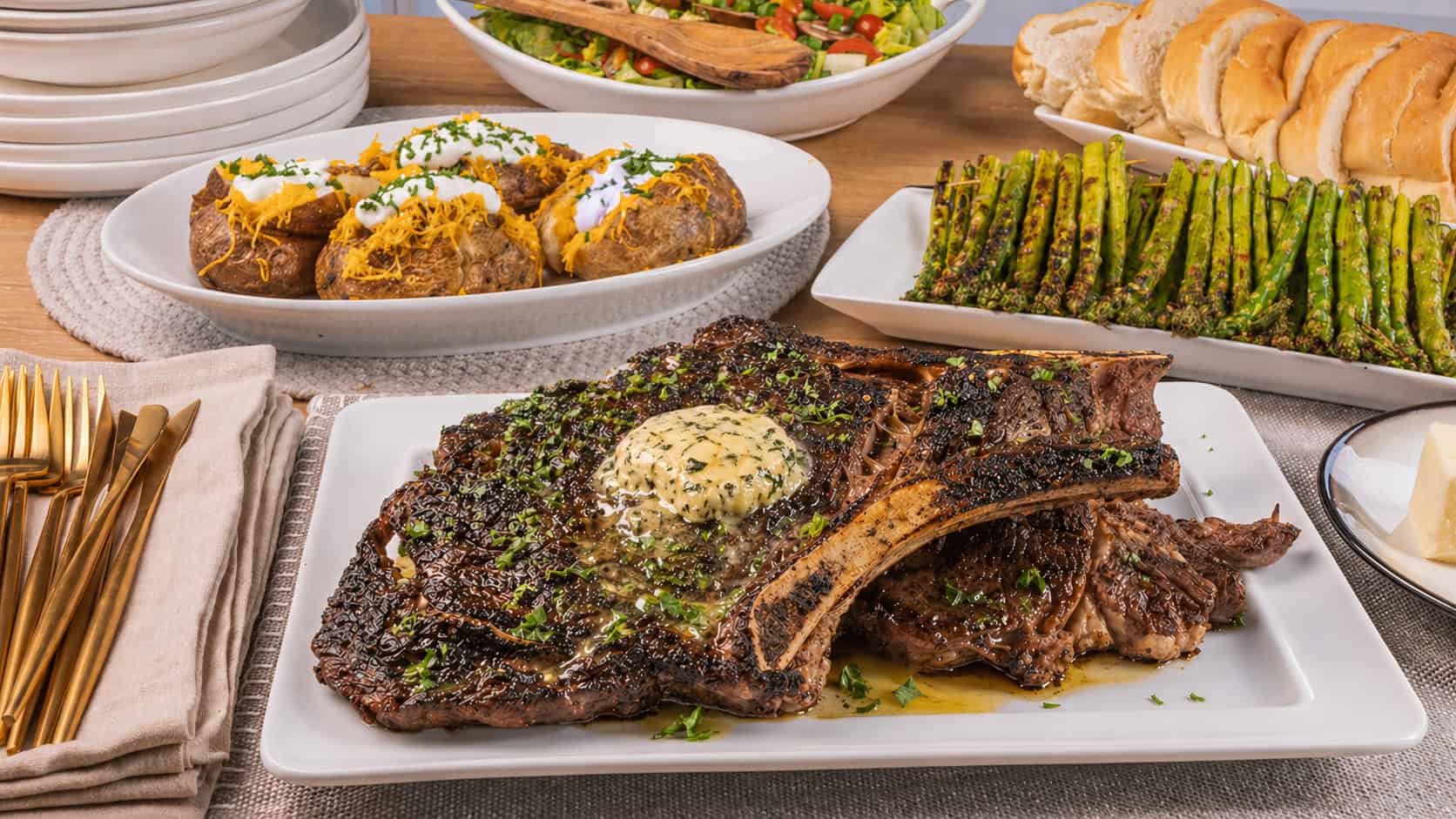 Cowboy Butter Ribeyes
