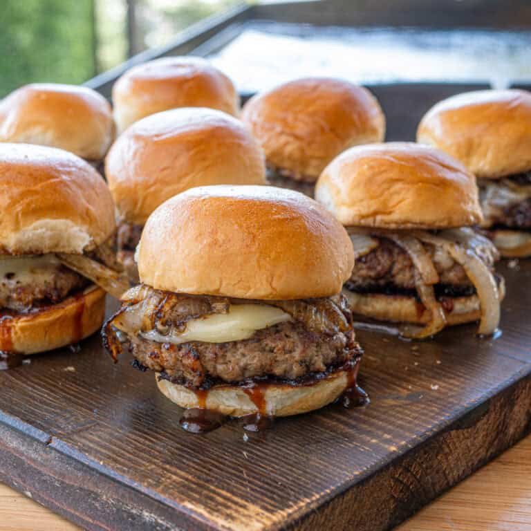 Caramelized Onion Butter Burger Sliders