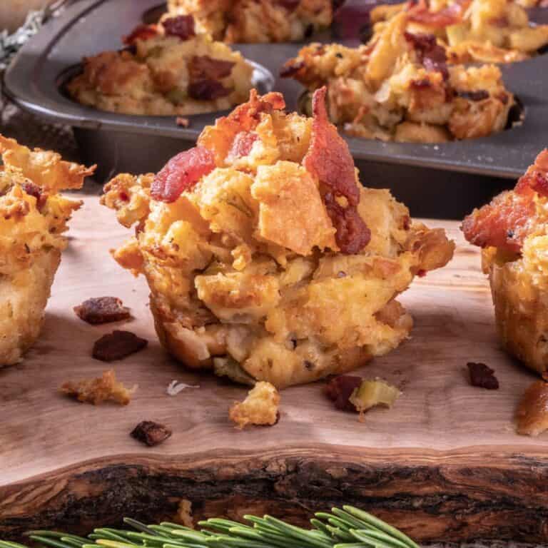 Bacon Parmesan Stuffin' Muffins