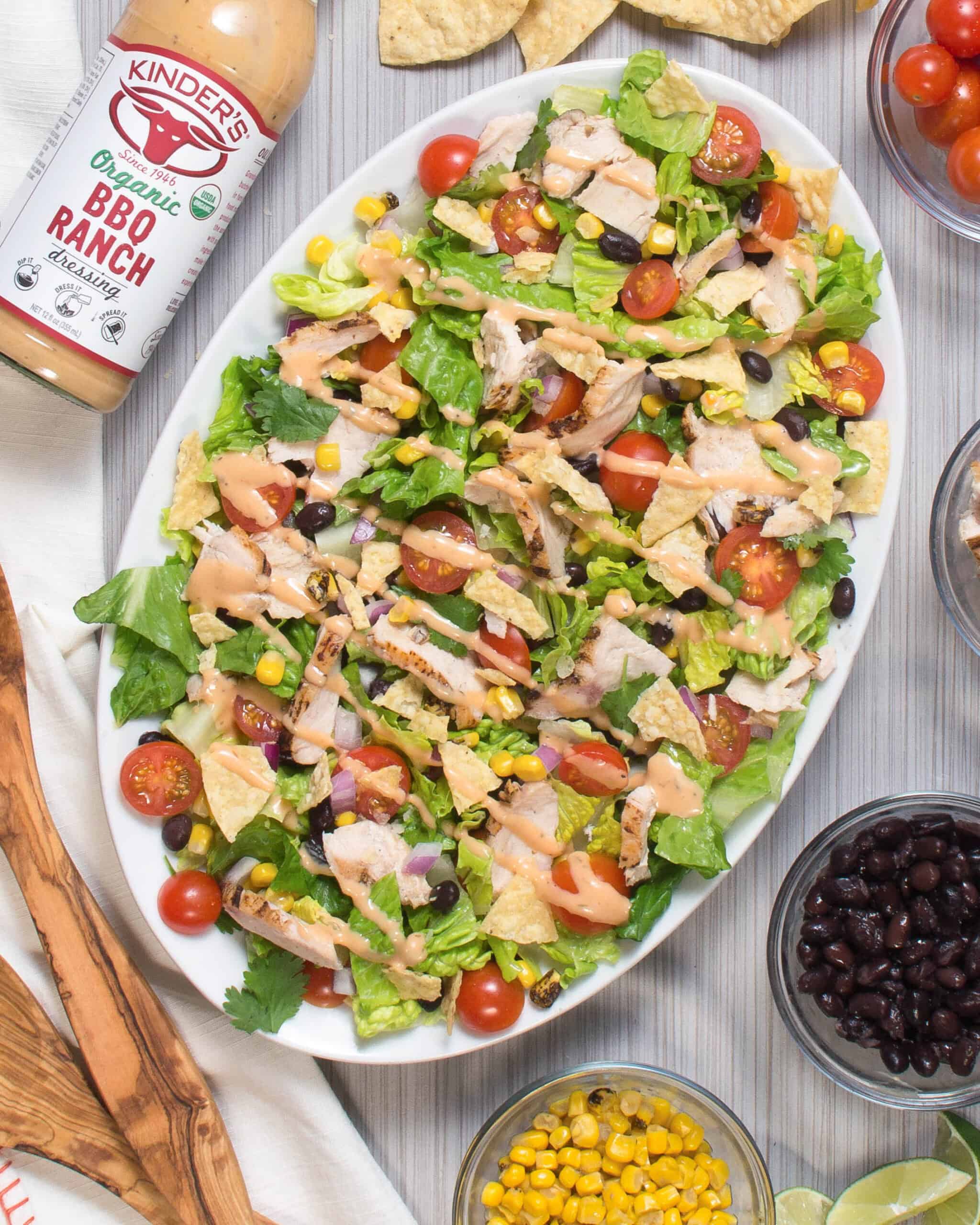BBQ Chicken Ranch Salad