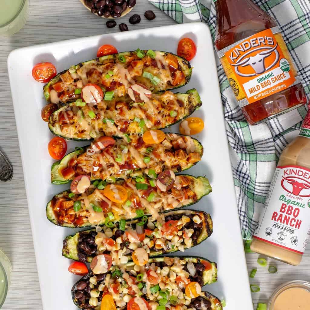BBQ Chicken Zucchini Bites