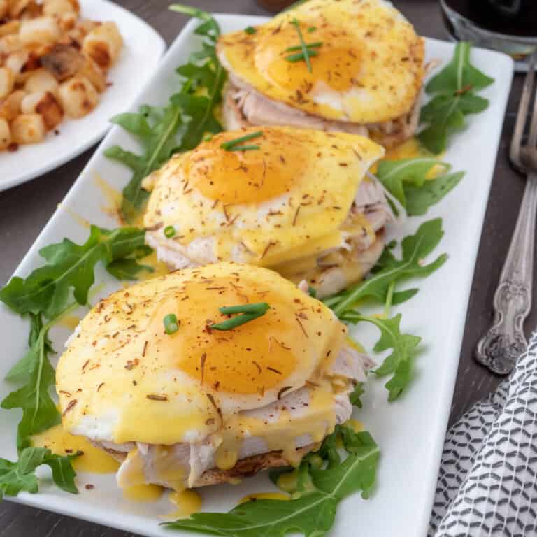 Blackened Eggs N Turkey Benedict