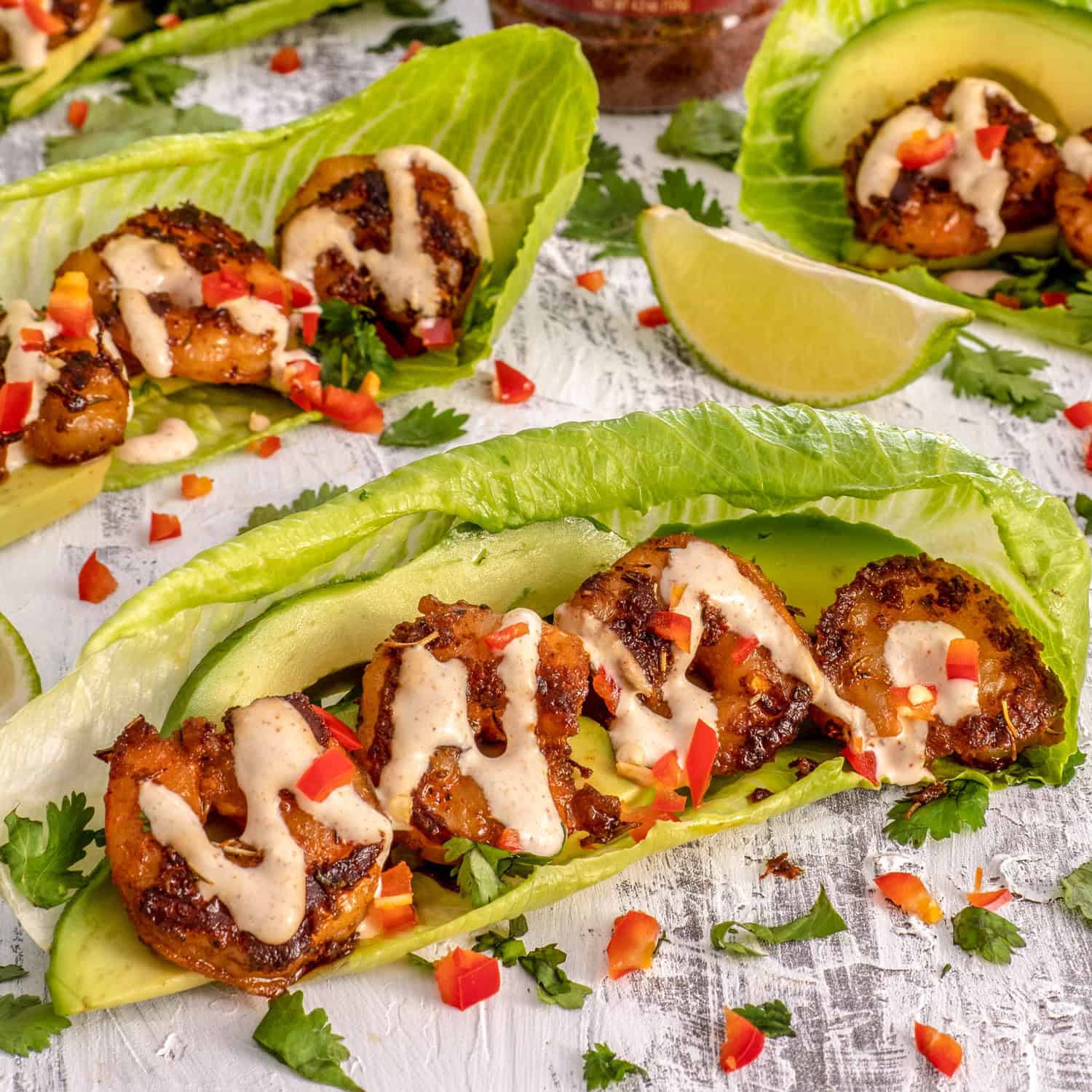 Blackened Shrimp Taco Lettuce Wraps