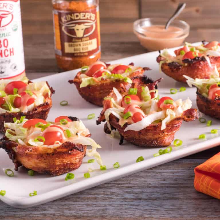 Brown Sugar Bacon BLT Cups