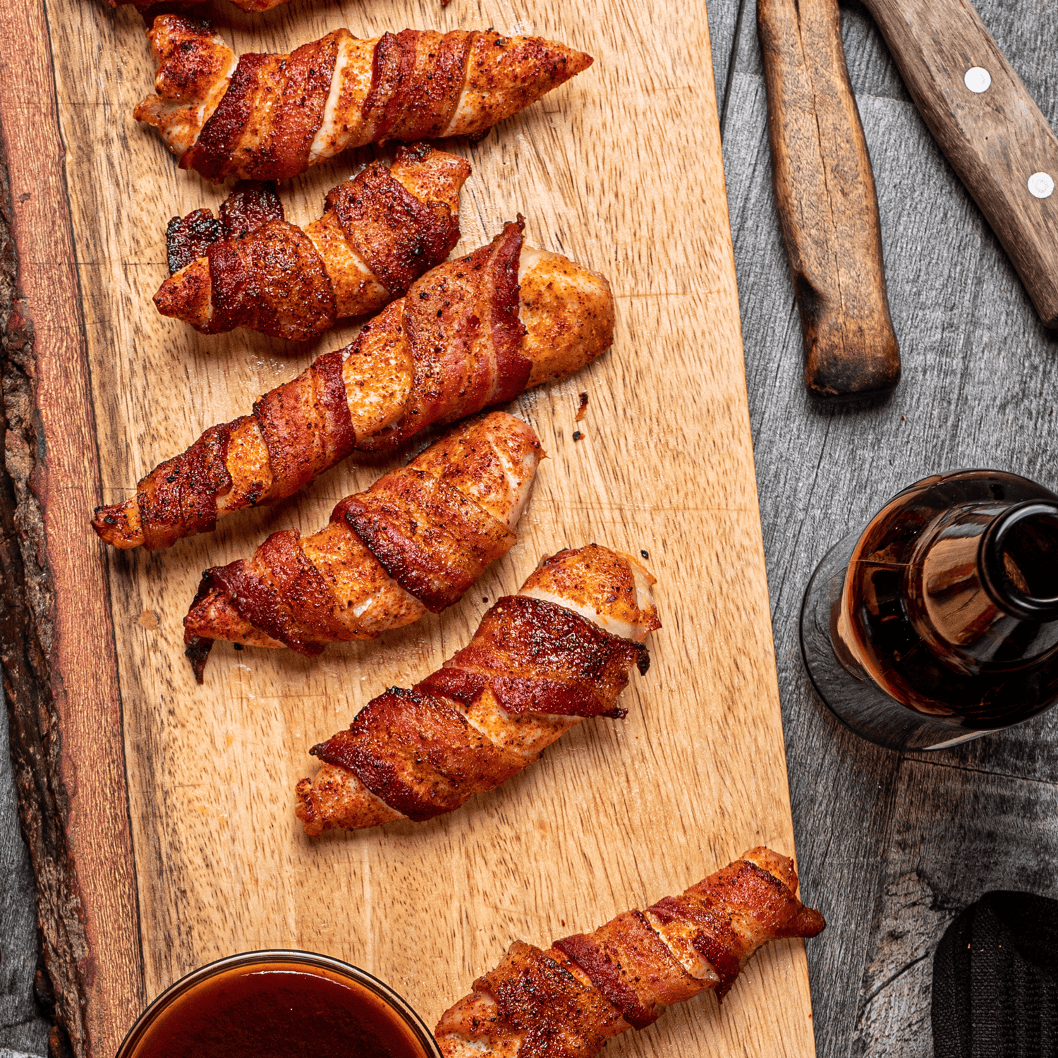 Brown Sugar Bacon Wrapped Chicken Tenders