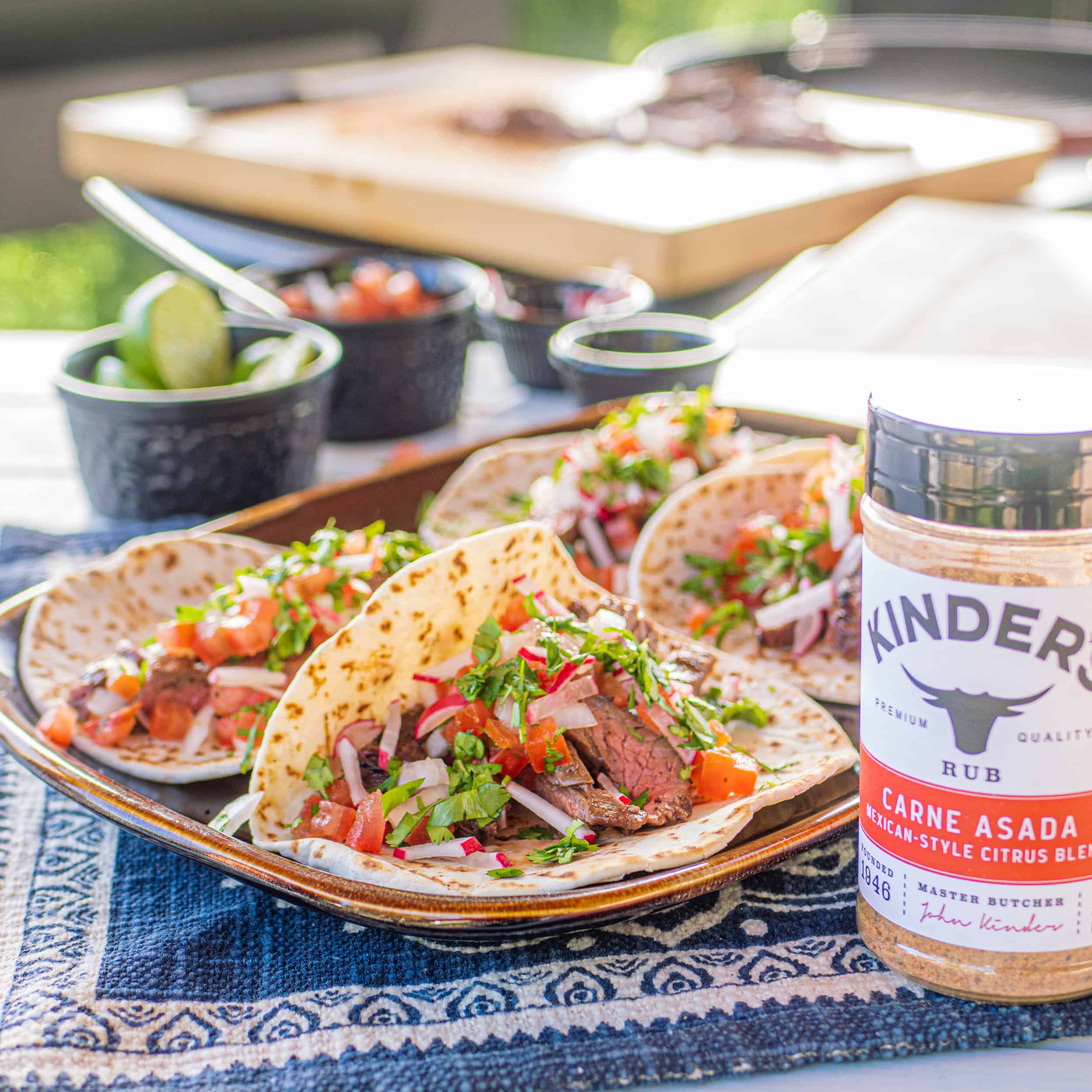 Grilled Carne Asada with Kinder's Dry Rub
