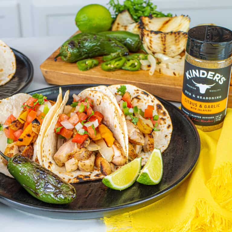 Citrus & Garlic Chicken Tacos