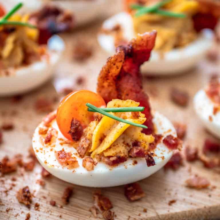Easter Egg Appetizer with Brown Sugar Bacon