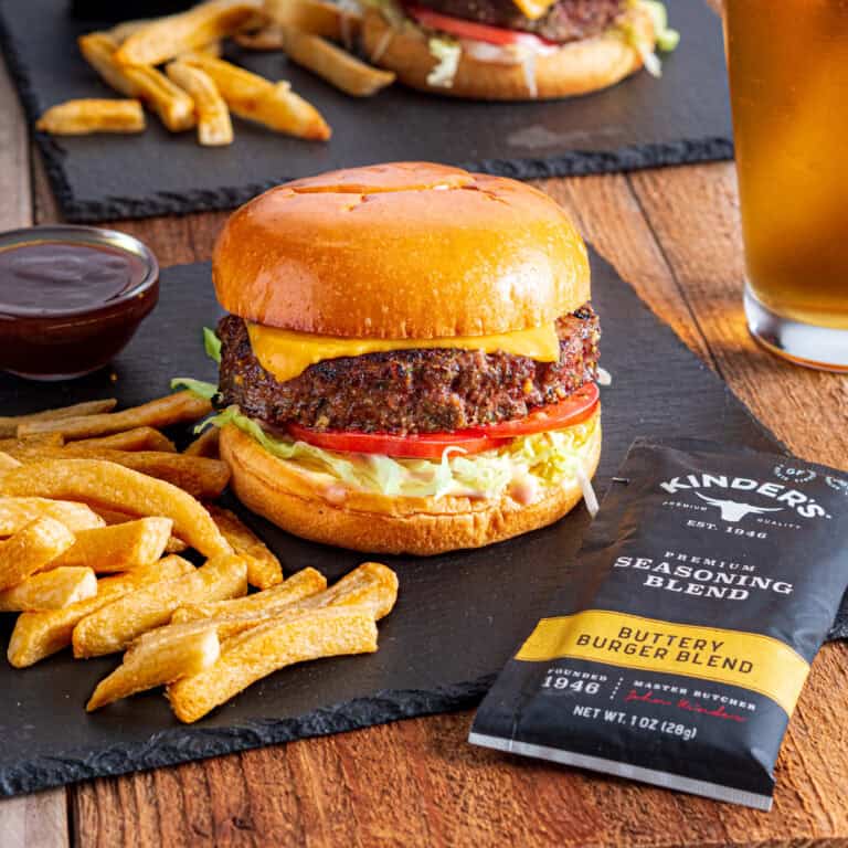 Grilled Burgers with Buttery Burger Blend