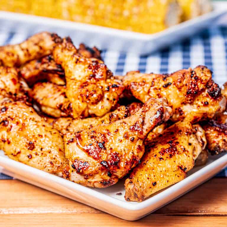 Grilled Chicken Wings with Red Garlic Seasoning