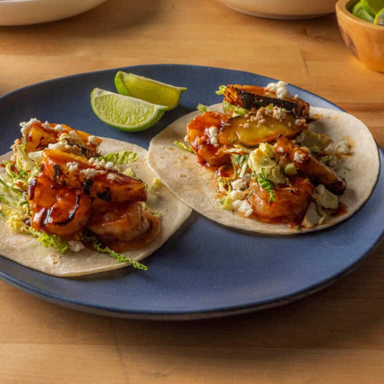 Grilled Chipotle Pineapple Shrimp Tacos