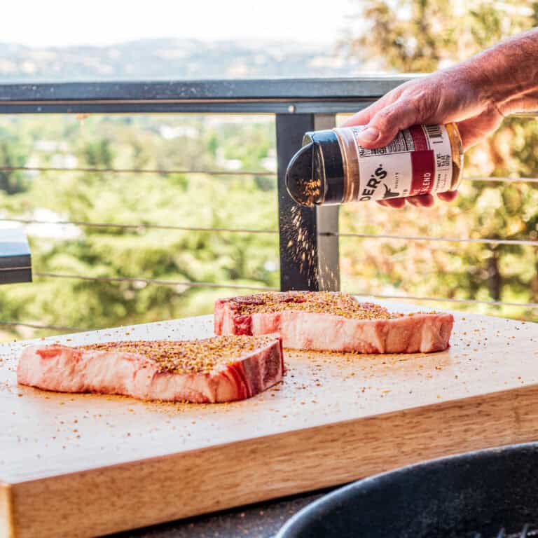 Grilled T-Bone Steaks with Steak Blend Seasoning
