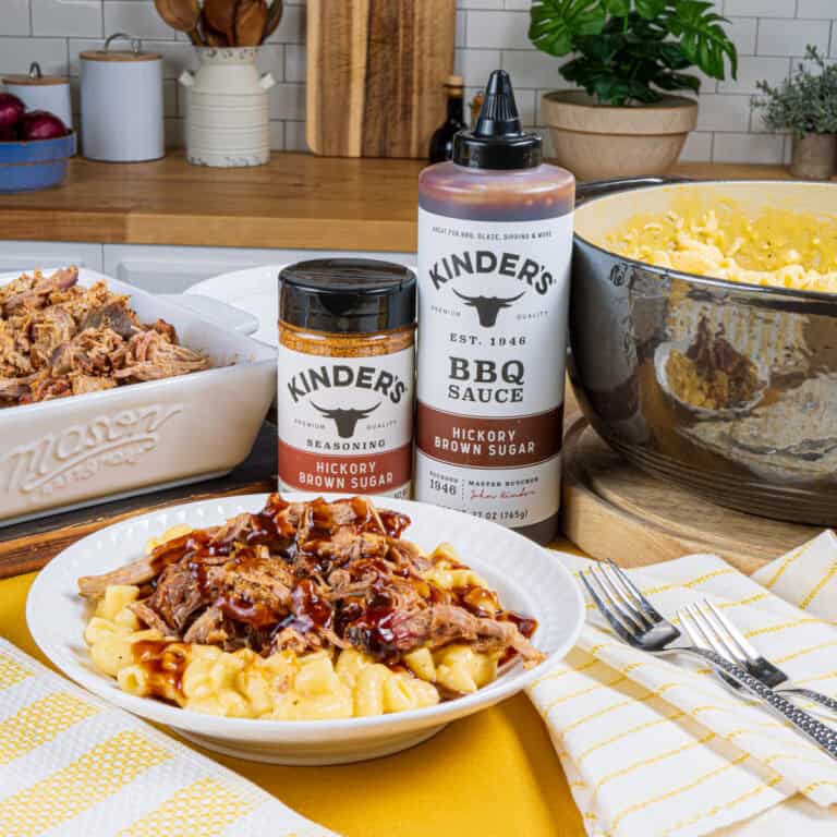 Hickory Brown Sugar Pulled Pork Mac 'N' Cheese