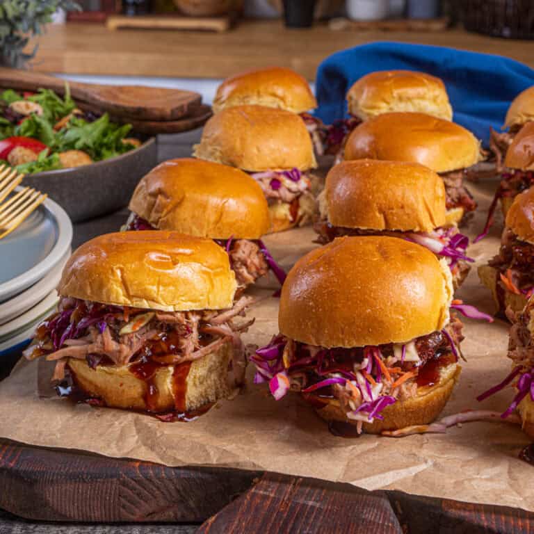 Hickory Brown Sugar Pulled Pork Sliders