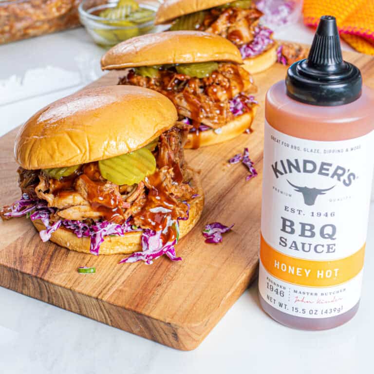 Honey Hot Pulled Pork Sandwich