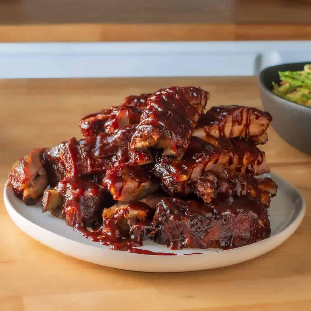 Oven Baked Ribs with Kinder's BBQ Glaze
