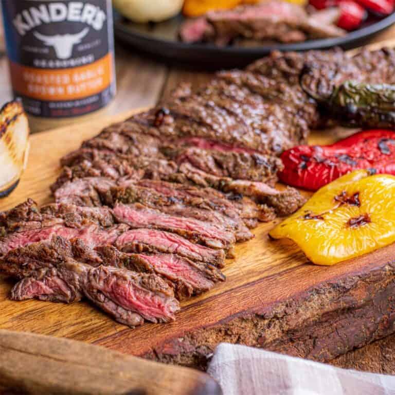 Roasted Garlic Brown Butter Skirt Steak