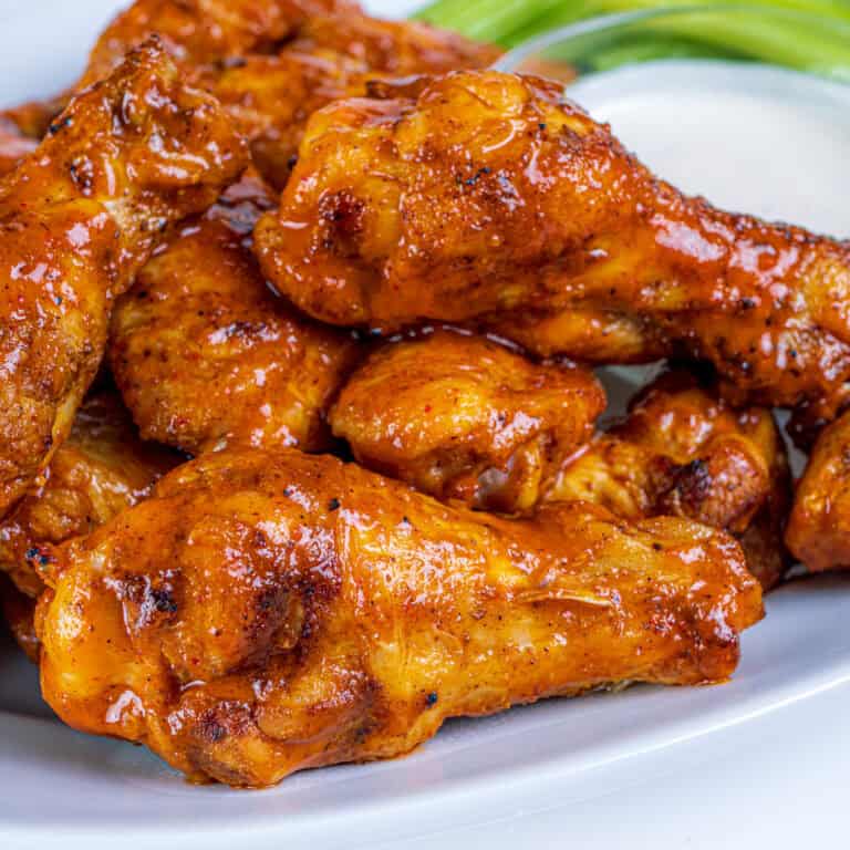 Sauced & Seasoned Grilled Chicken Wings