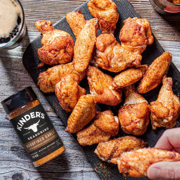 Smoked Chicken Wings with Woodfired Garlic Seasoning