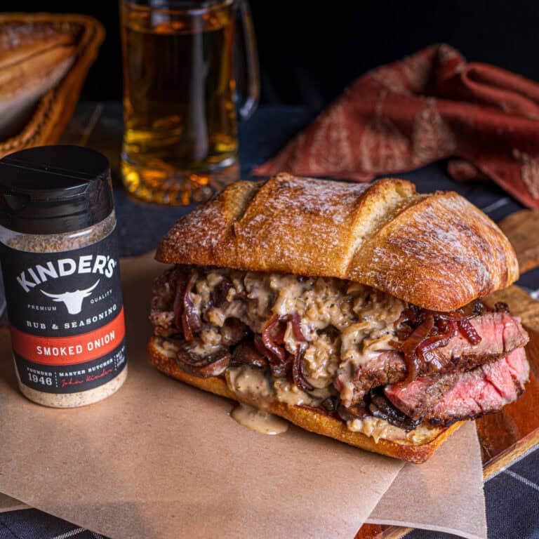 Smoked Onion Steak Sandwich