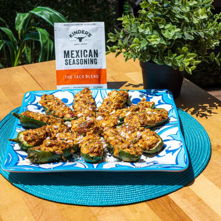 Taco Blend Street Corn Jalapeno Poppers with Kinder's The Taco Blend