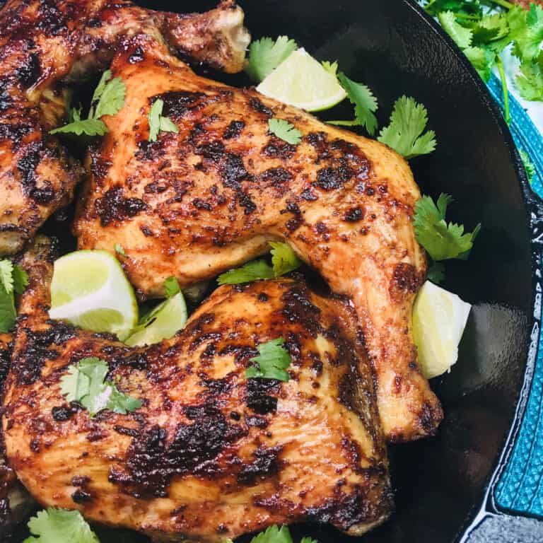 Tequila Lime Grilled Chicken with BBQ Glaze