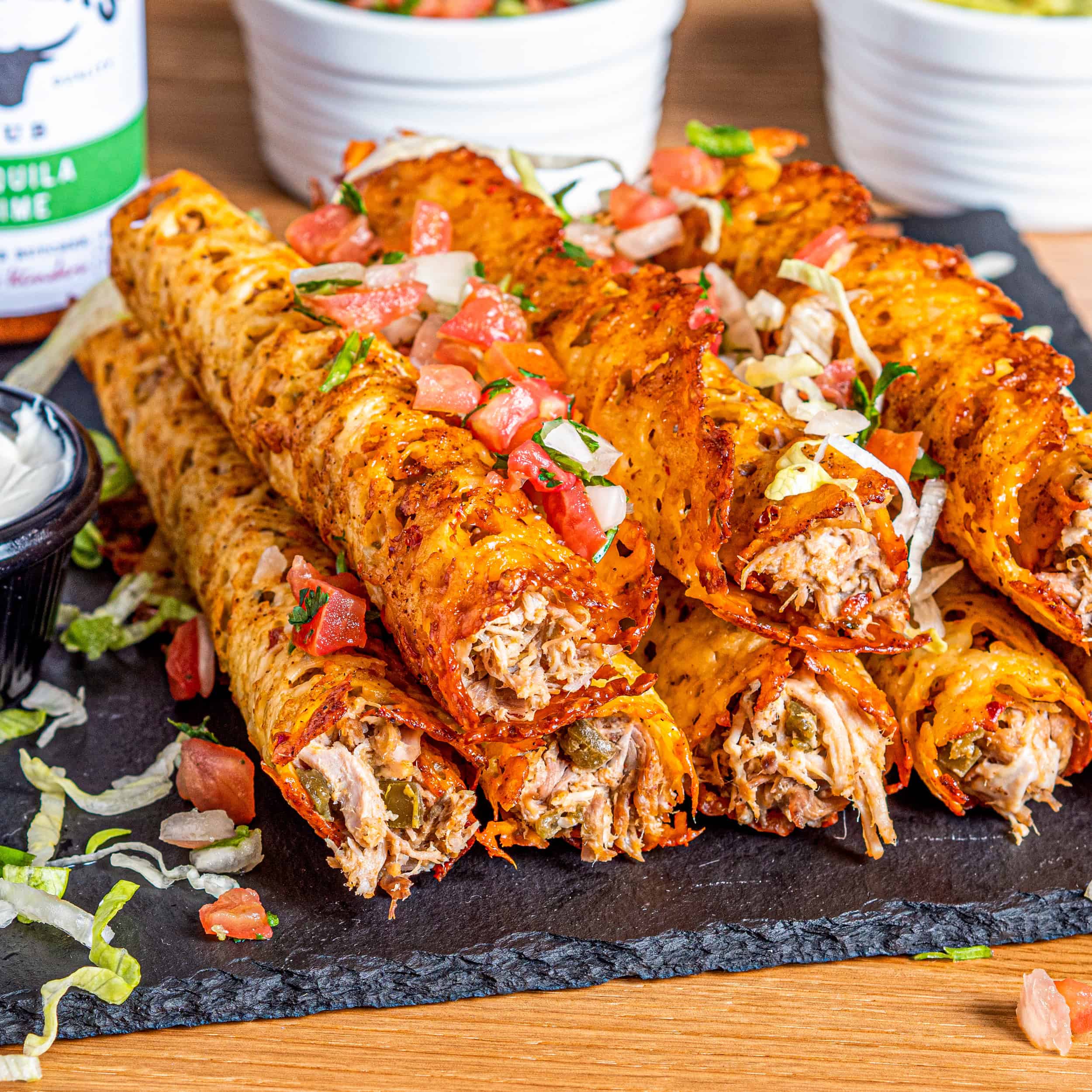 Tequila Lime Pork Keto Taquitos (TaKetos)