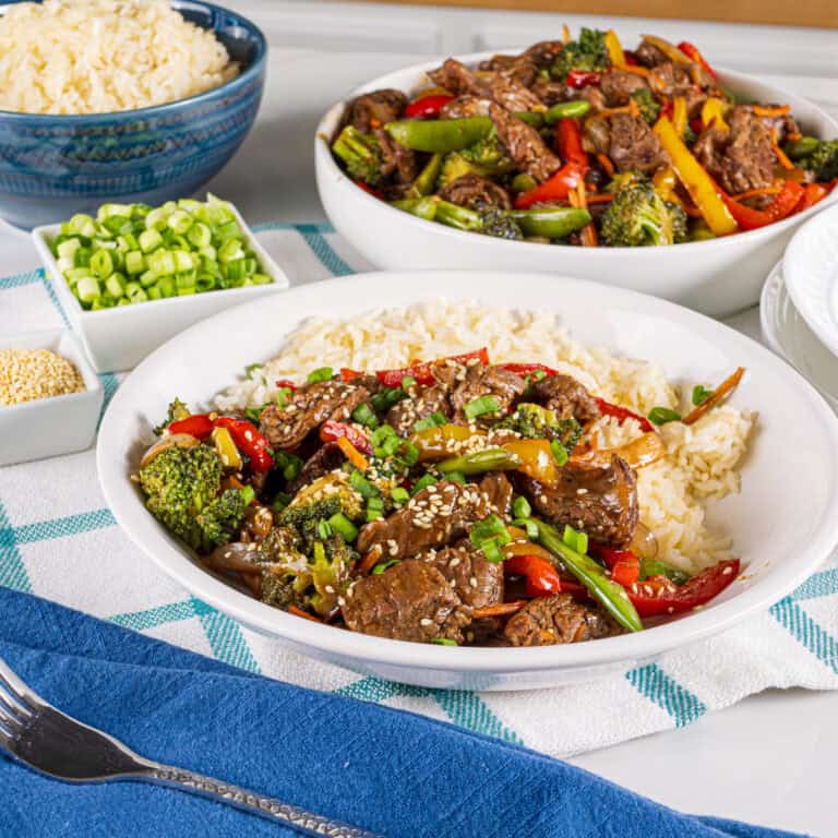Teriyaki Skirt Steak Stir Fry with Kinder's Teriyaki Cooking Sauce