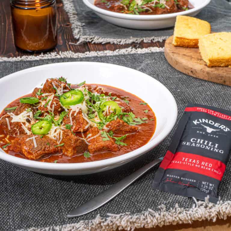 Texas Red Chili with Kinder's Texas Red Chili Seasoning Packet