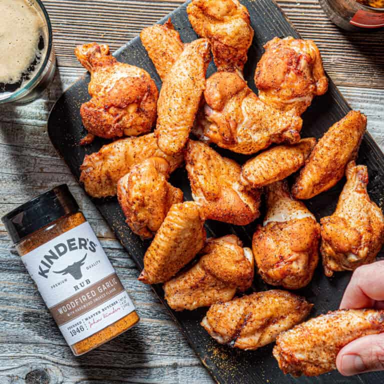 Woodfired Garlic Smoked Chicken Wings