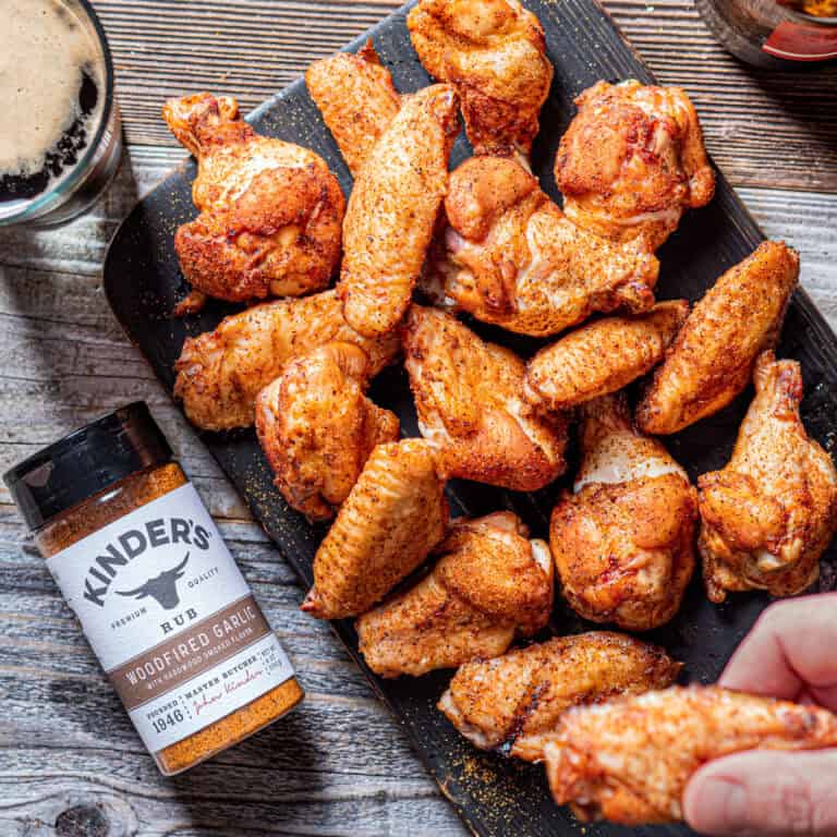 Woodfired Garlic Smoked Chicken Wings