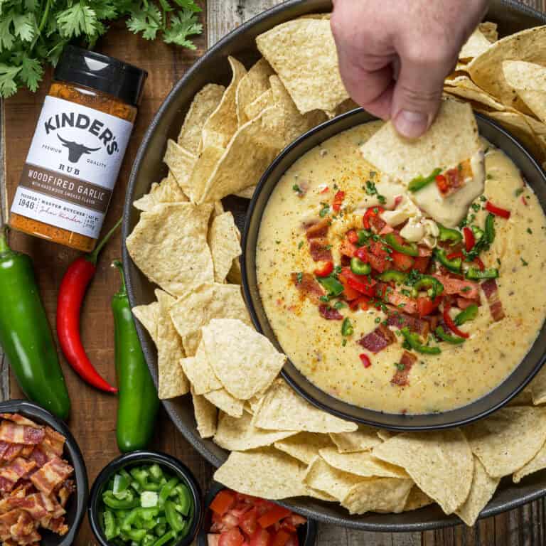 Woodfired Garlic White Queso Dip