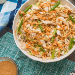 Roasted Chicken Coleslaw Salad
