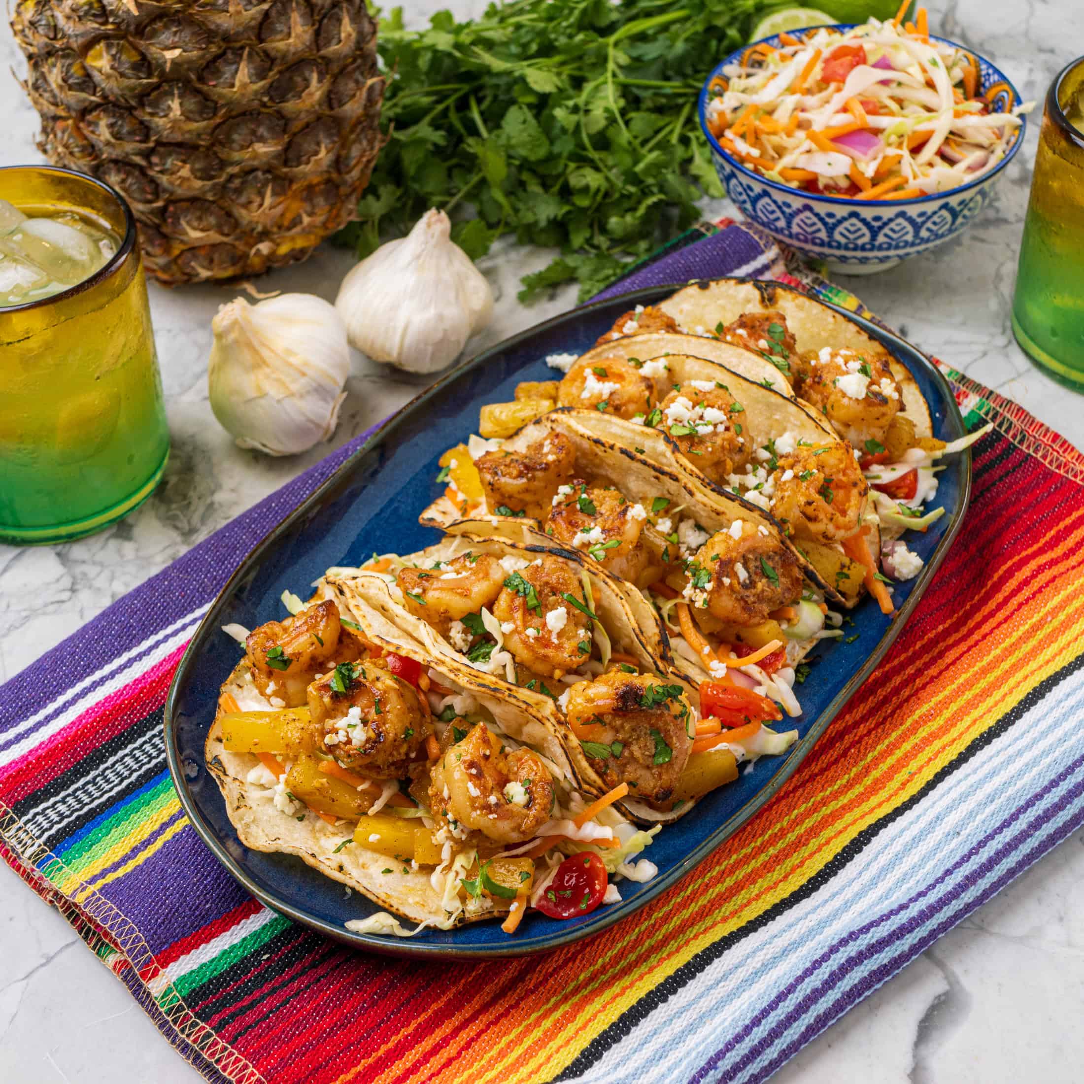 Al Pastor Shrimp Tacos