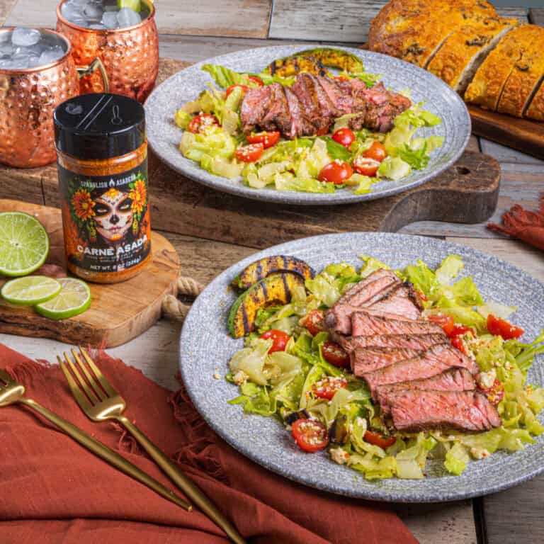 Grilled Carne Asada Little Gem Steak Salad