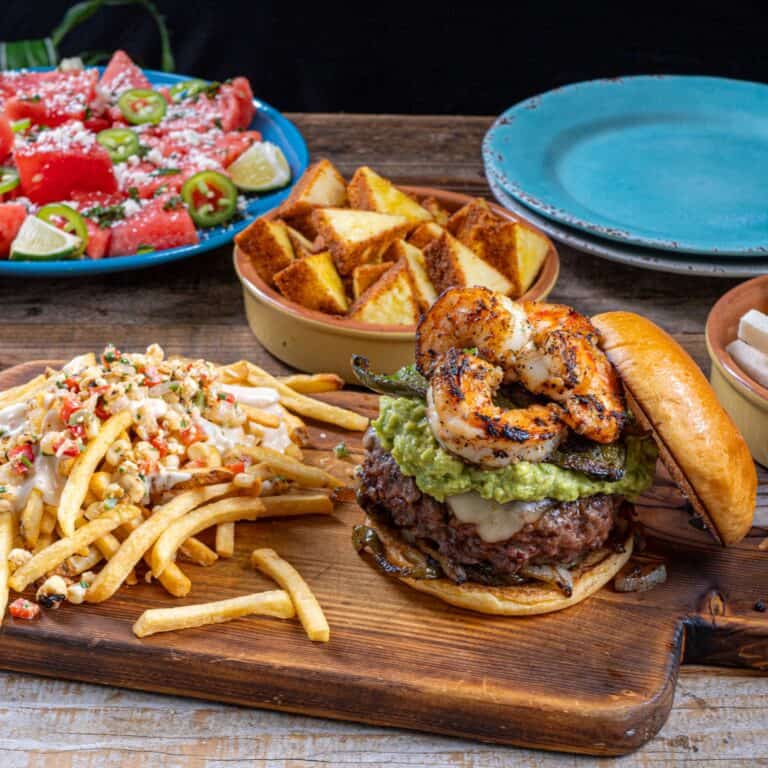Surf & Turf Guacamole Pepper Cheeseburger