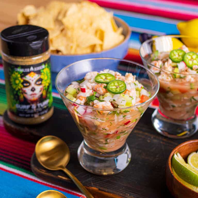 Surf & Turf Seasoned Shrimp Ceviche