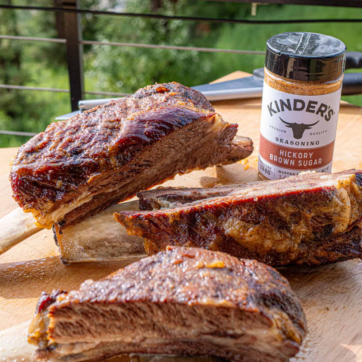 Hickory Brown Sugar Smoked Dino Beef Ribs